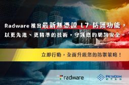 迎戰 DDoS 攻擊威脅，Radware 為您打造無懈可擊的防護